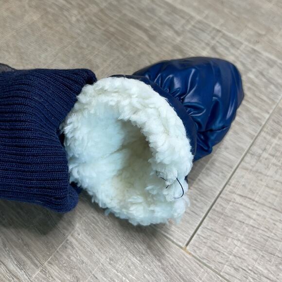 URBAN REPUBLIC Pram Faux Shearling Hood Puffer Bodysuit Size 3M - Picture 7 of 8